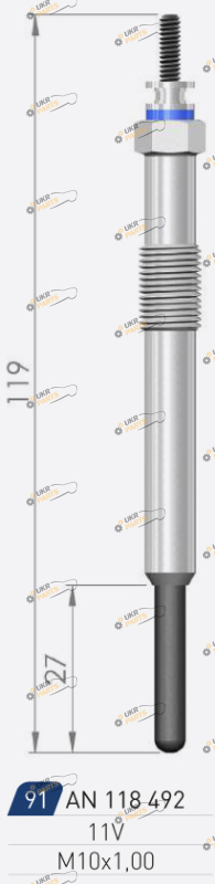 Свеча накаливания A-N PARTS 118 492